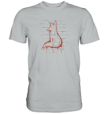 Street Art Fuchs Silhouette - Premium Shirt