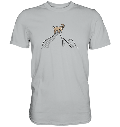 Ziegenbock in den Bergen - Premium Shirt