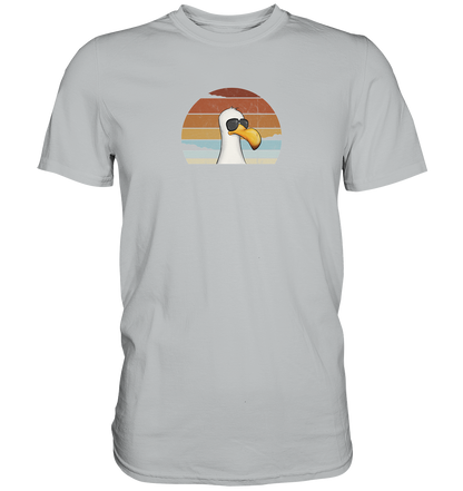 Cool lässige Retro Möwe - Premium Shirt