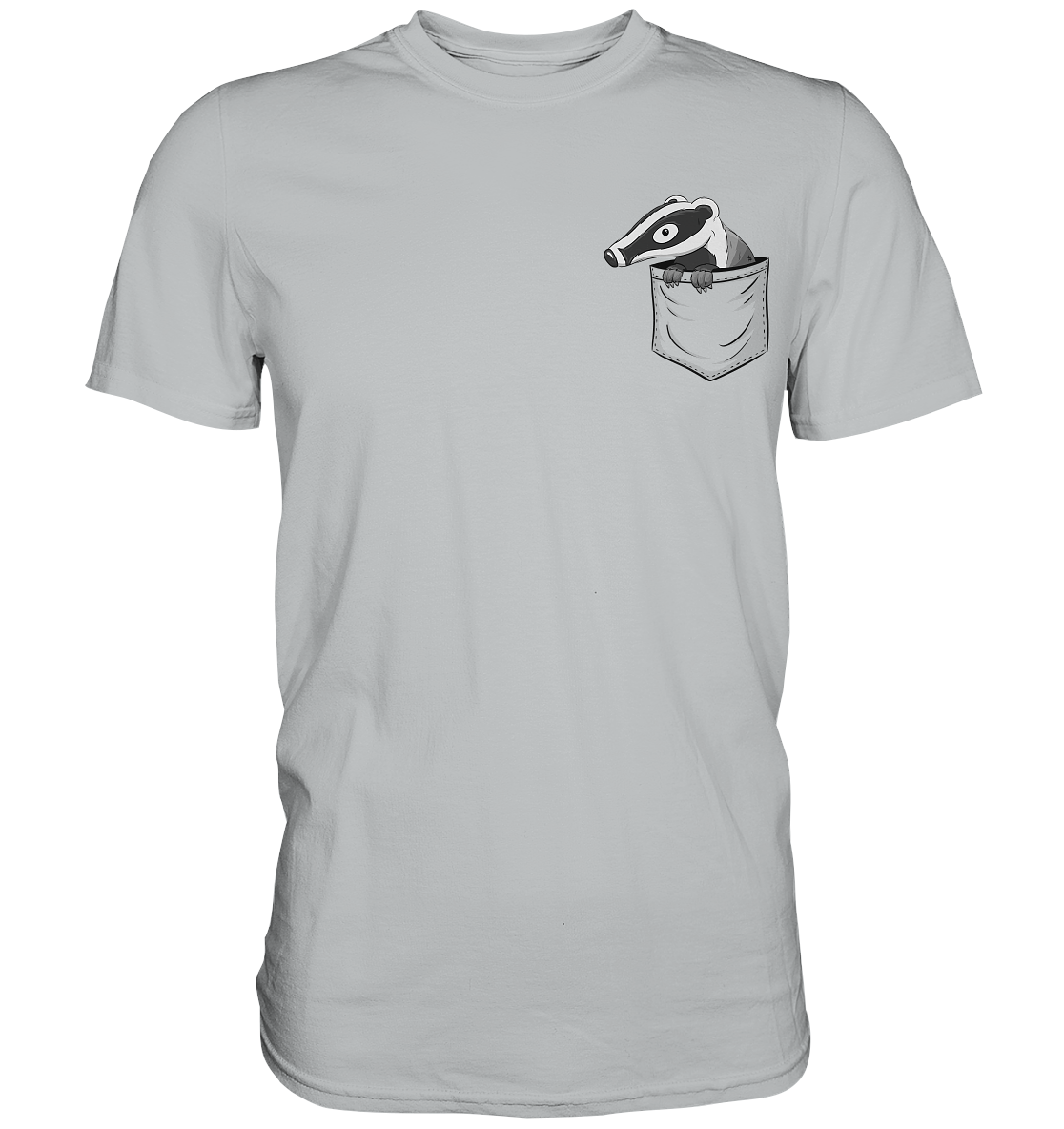 Lustig gemütlicher Dachs In der Tasche - Premium Shirt
