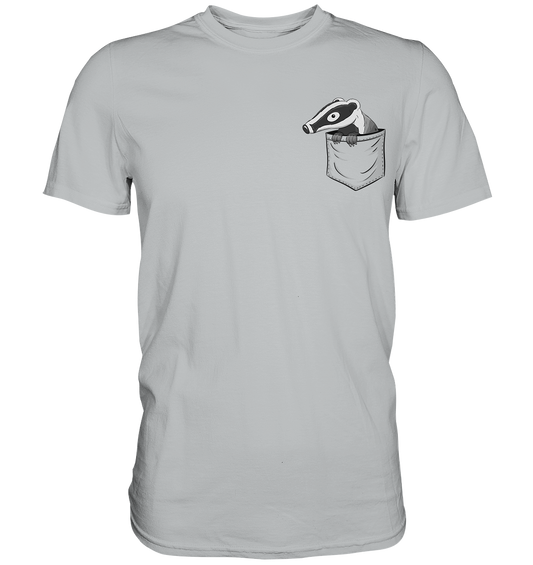 Lustig gemütlicher Dachs In der Tasche - Premium Shirt