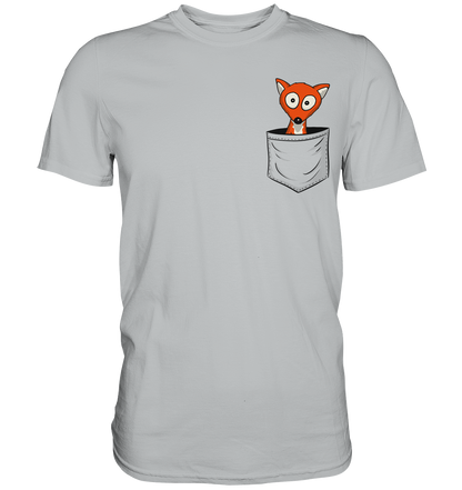 Fuchs in der Brusttasche | Taschen-Fuchs - Premium Shirt
