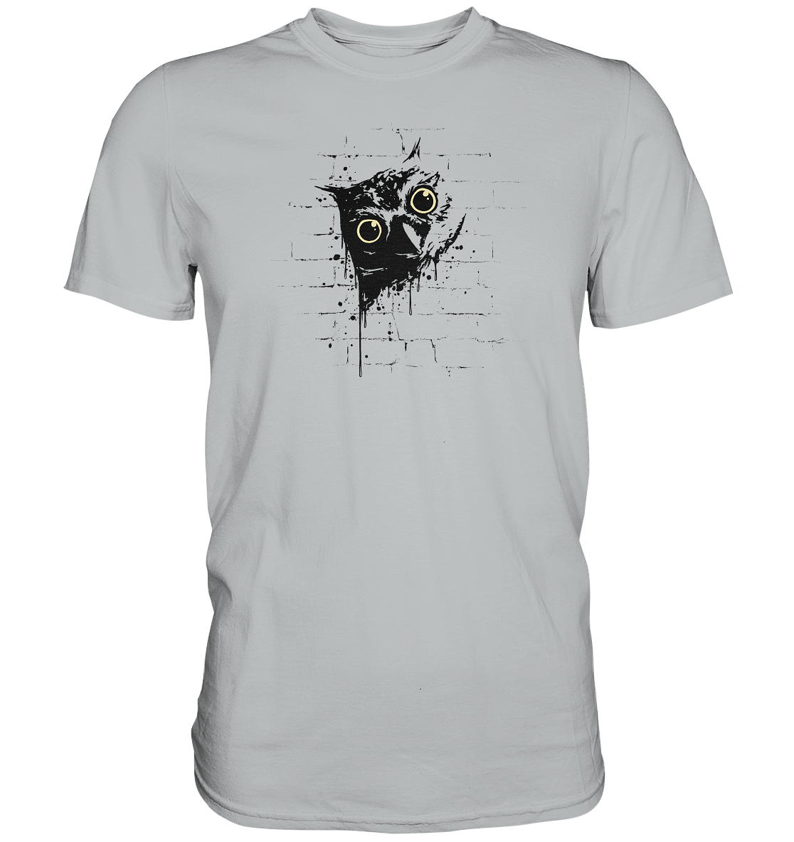 Lässige Street Art Eule - Premium Shirt