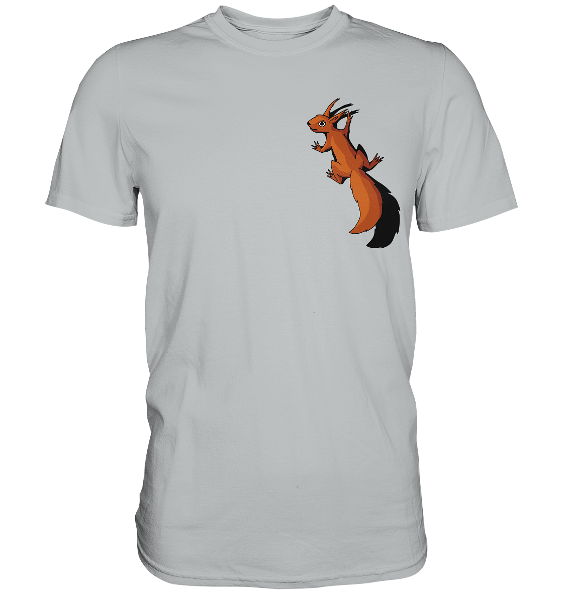 Süßes Eichhörnchen klettert - Premium Shirt
