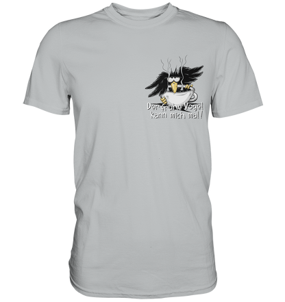 Der frühe Vogel kann mich mal | Kaffee Rabe - Premium Shirt