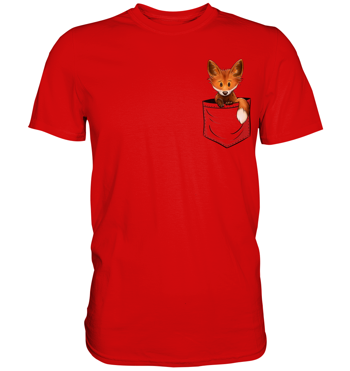 Funky Fuchs in der Tasche - Premium Shirt