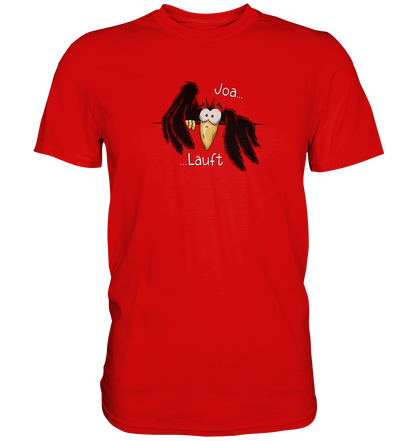 Joa Läuft Krähe gechillter Rabe - Premium Shirt
