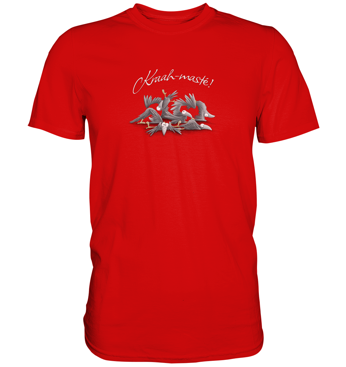 Kraah-masté! Yoga Raben Krähen - Premium Shirt