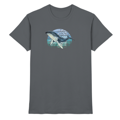 Retro Unterwasser Buckelwal - Premium Shirt