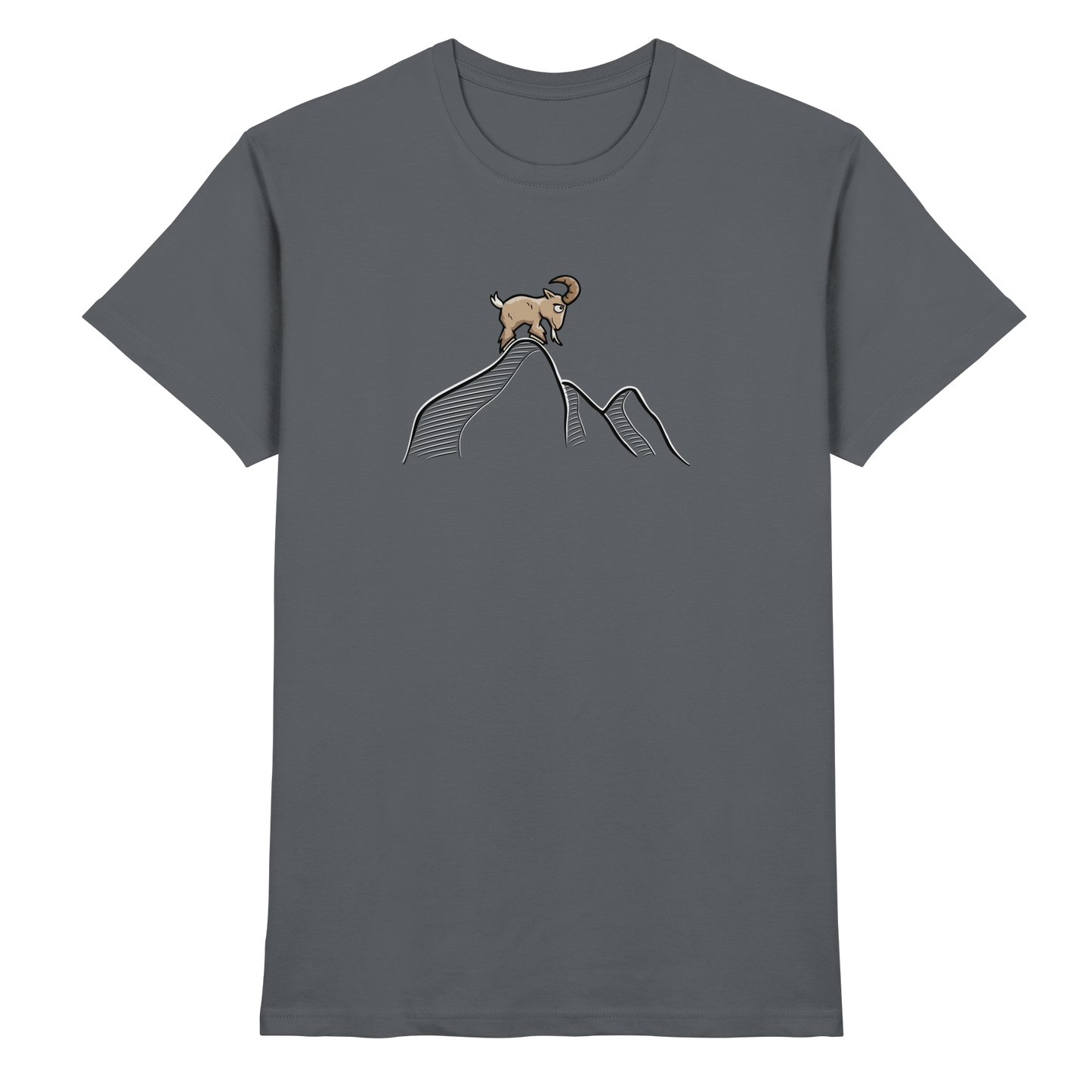 Ziegenbock in den Bergen - Premium Shirt