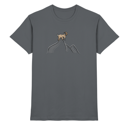 Ziegenbock in den Bergen - Premium Shirt
