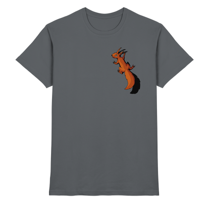 Süßes Eichhörnchen klettert - Premium Shirt