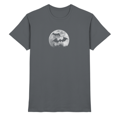 Fledermaus Silhouetten bei Vollmond - Premium Shirt