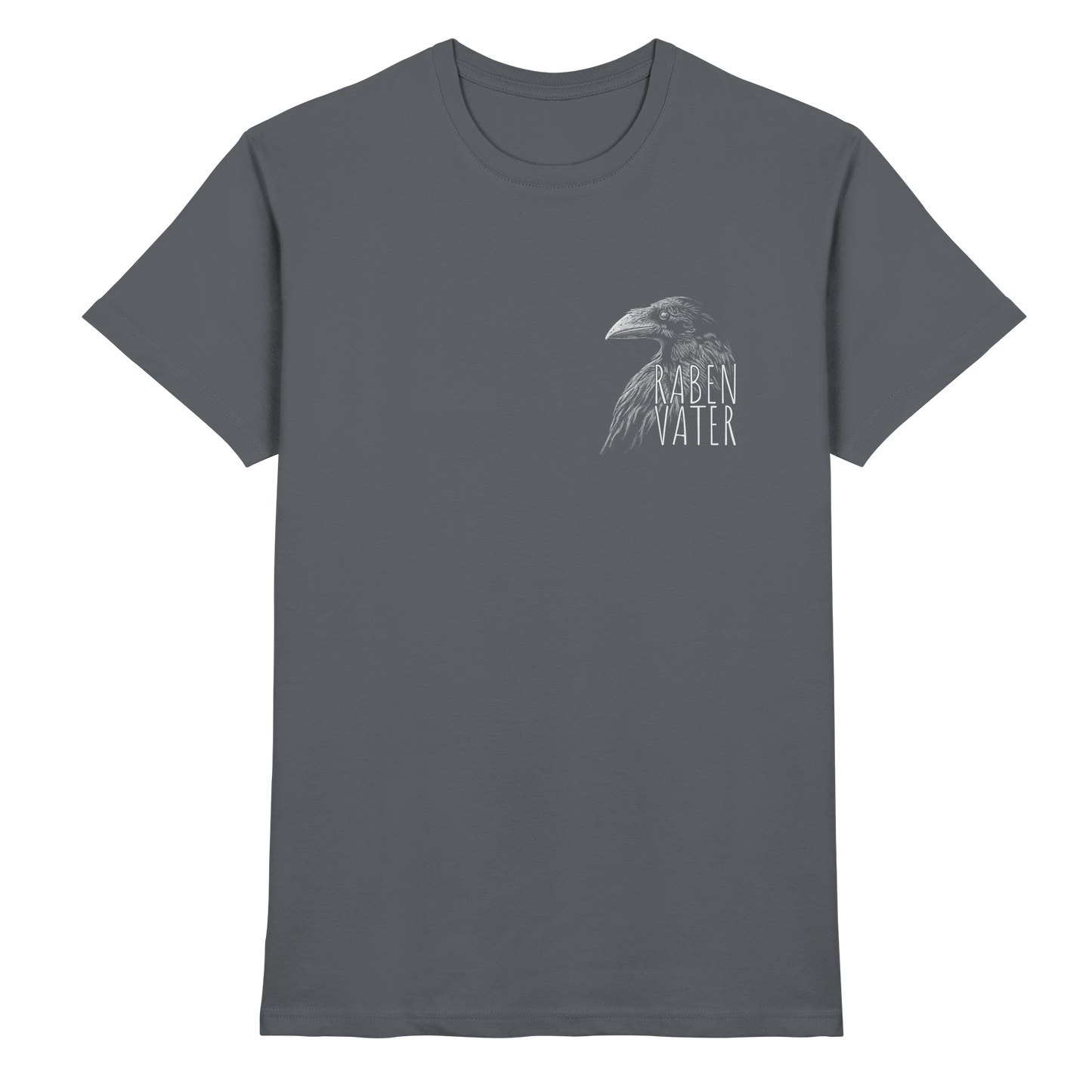Rabenvater schwarzer Rabe Krähe - Premium Shirt