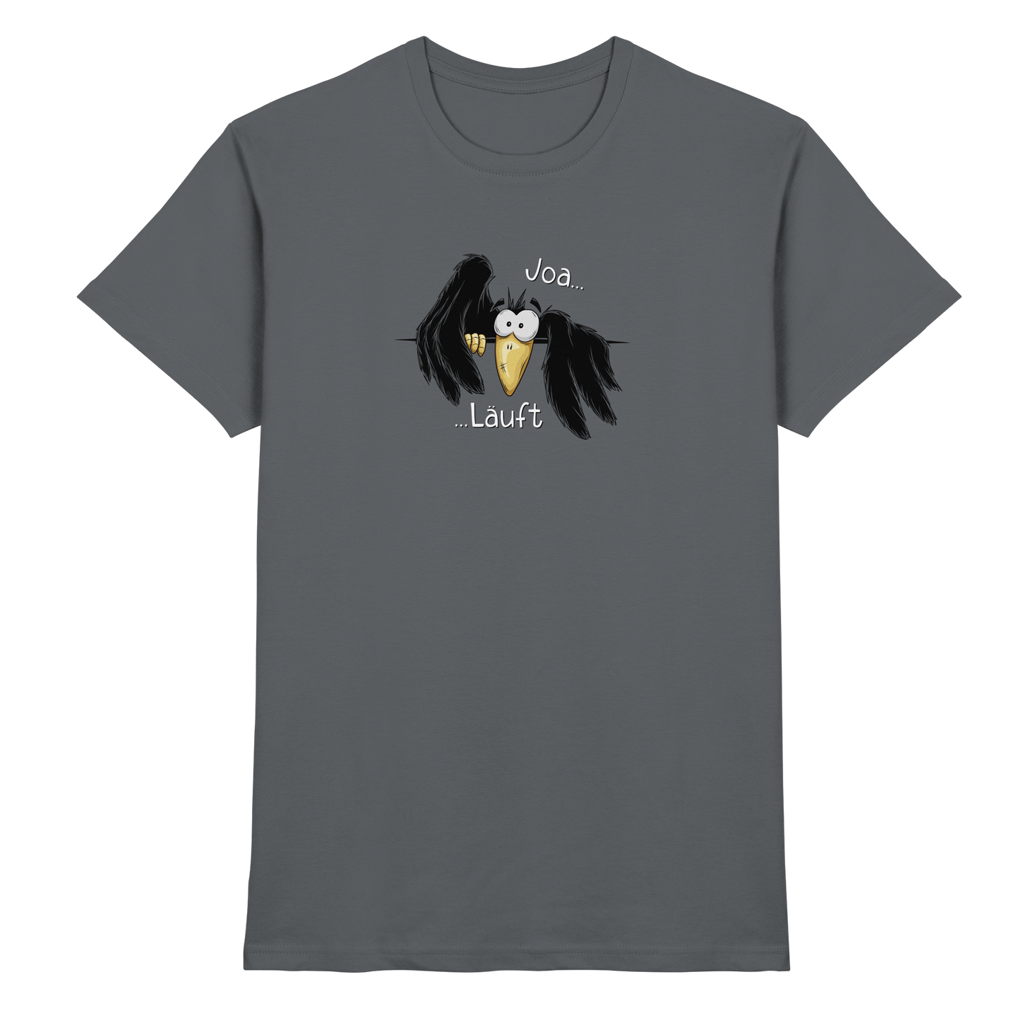 Joa Läuft Krähe gechillter Rabe - Premium Shirt