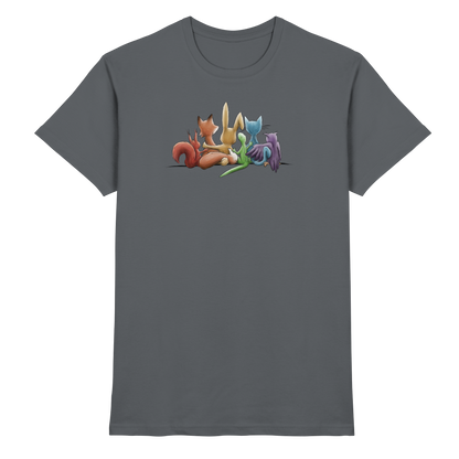 Regenbogen Tiere für Freundschaft, Toleranz und Vielfalt - Premium Shirt