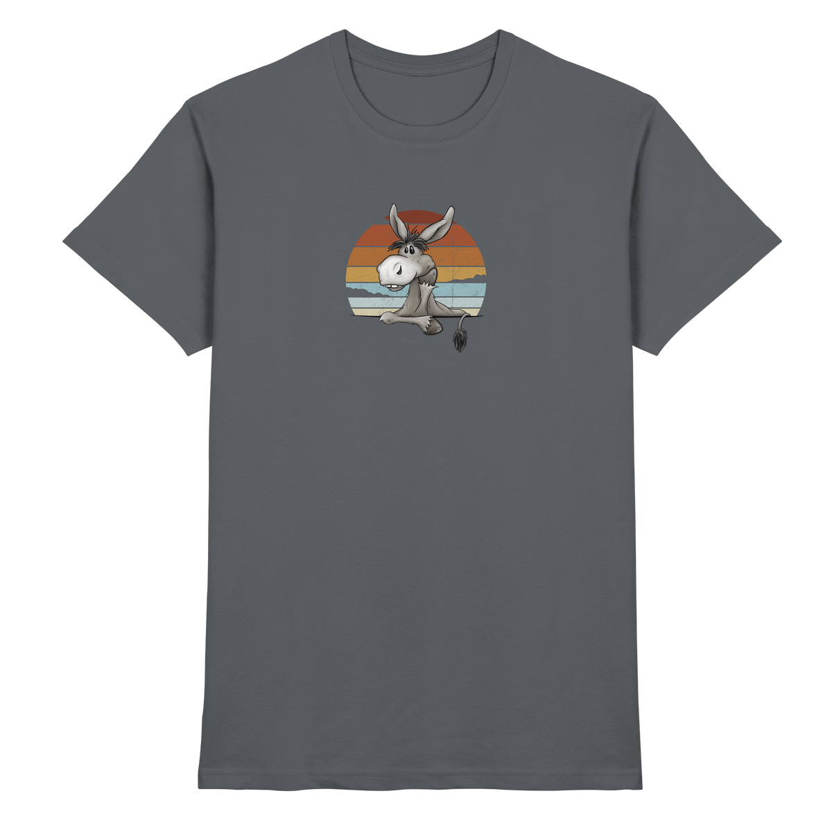 Lässiges Maultier Retro Esel - Premium Shirt