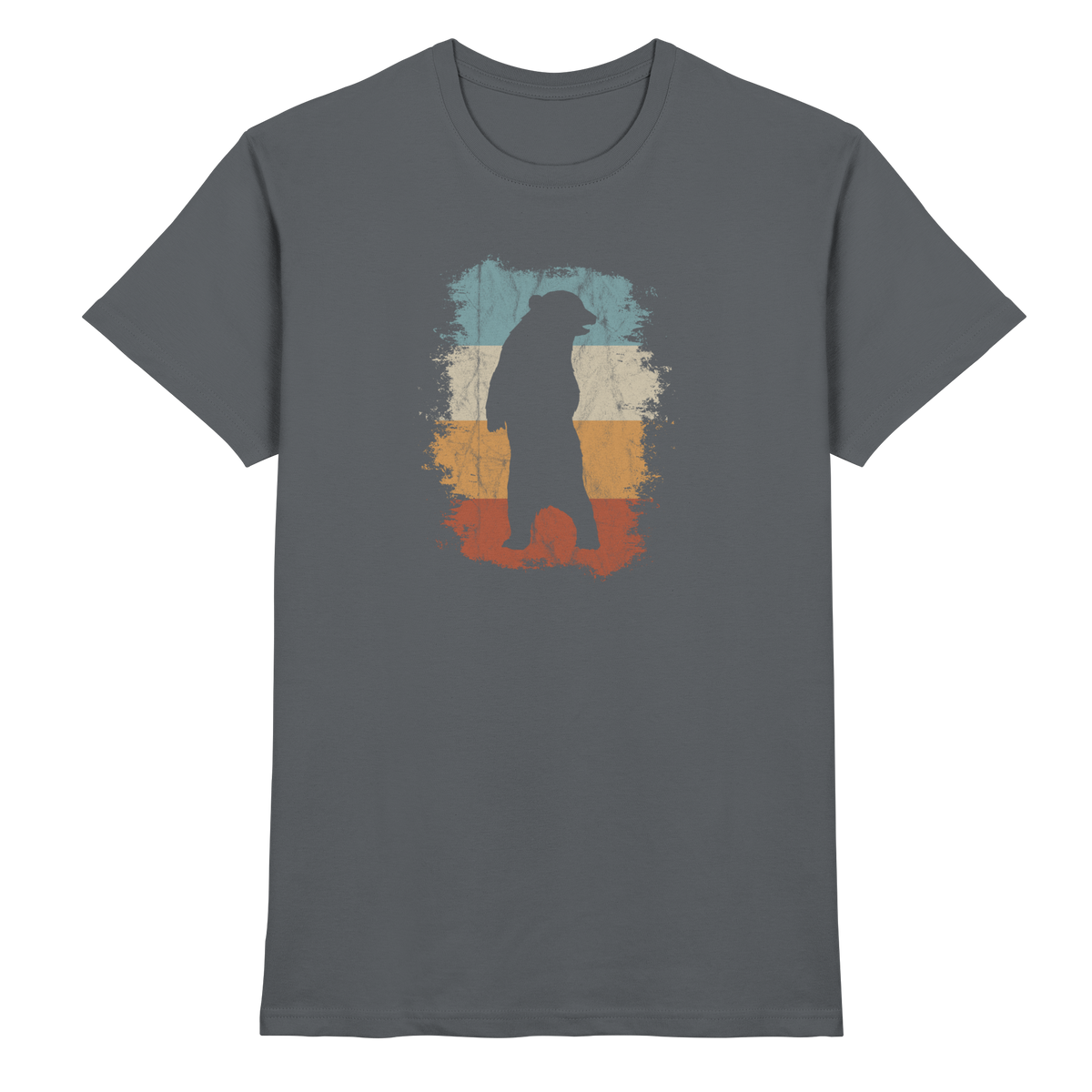Retro Bären-Silhouette - Premium Shirt