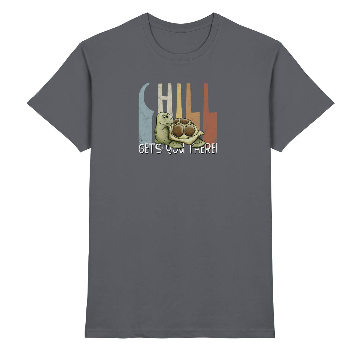 Gechillt gemütliche Schildkröte - Premium Shirt