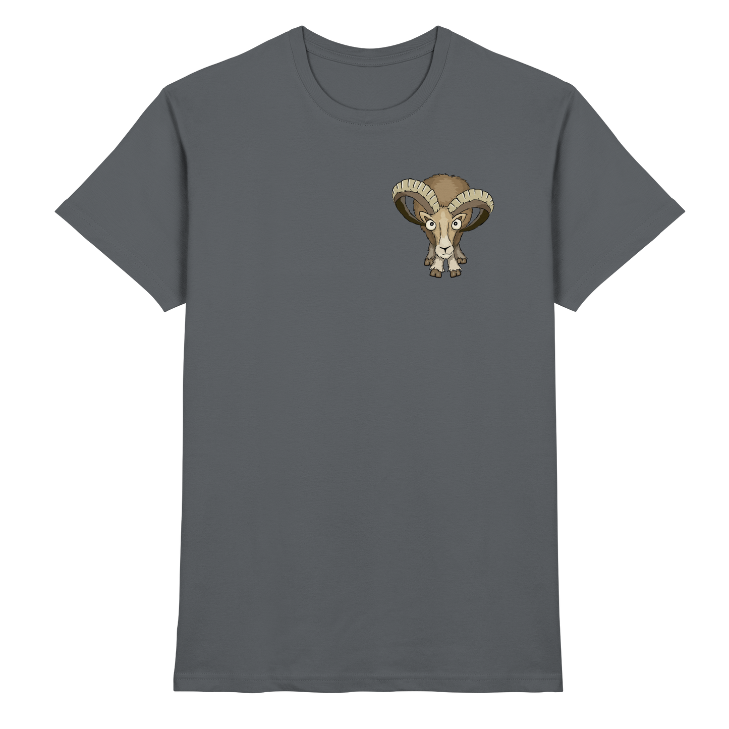 Bockiges Mufflon Widder Schafbock - Premium Shirt