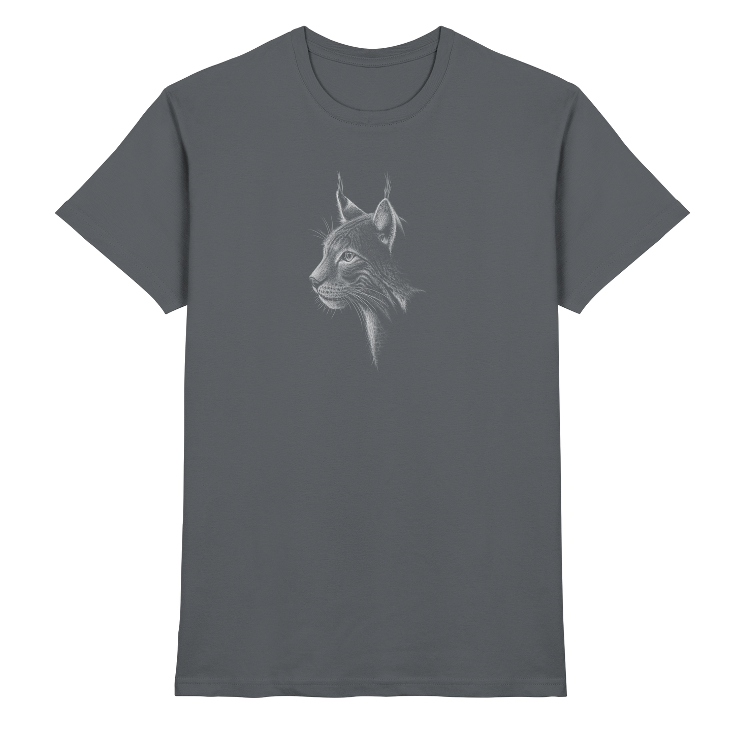 Luchs Kritzelkunst Wildkatze Illustration - Premium Shirt
