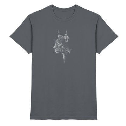 Luchs Kritzelkunst Wildkatze Illustration - Premium Shirt