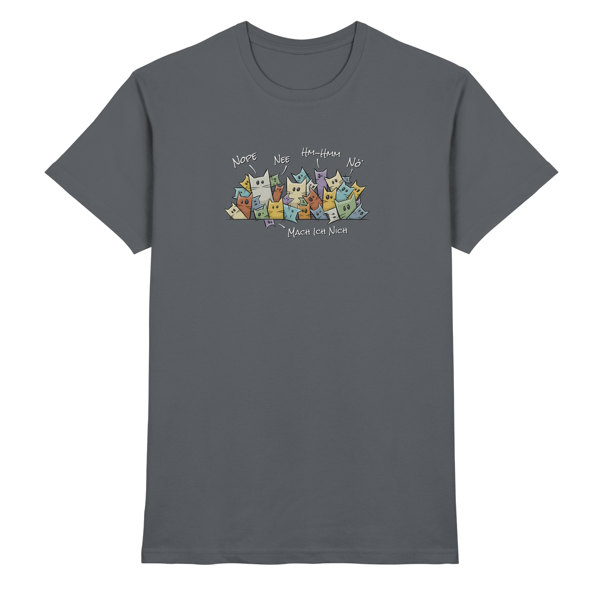 Nope, Nee, Nö Katzen - Premium Shirt
