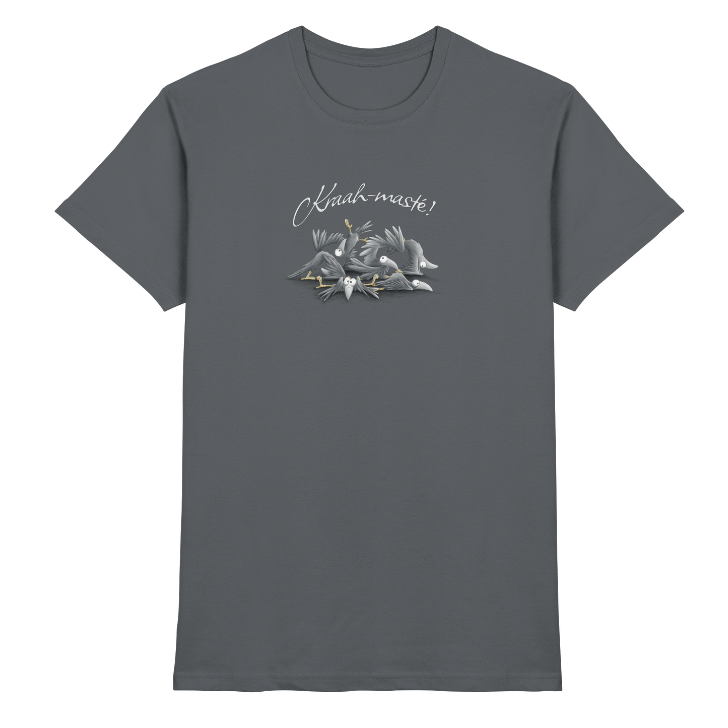 Kraah-masté! Yoga Raben Krähen - Premium Shirt