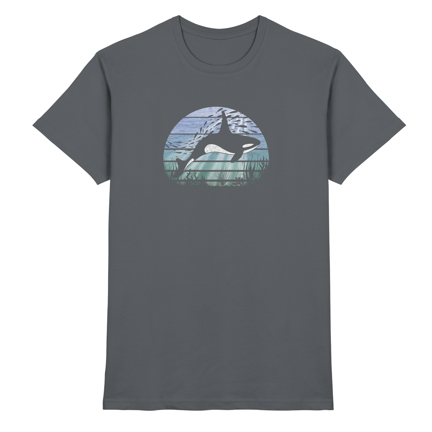 Retro Tiefsee Schwertwal Orca - Premium Shirt
