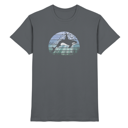 Retro Tiefsee Schwertwal Orca - Premium Shirt