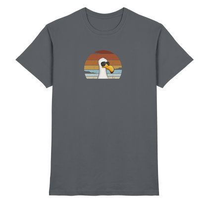 Cool lässige Retro Möwe - Premium Shirt