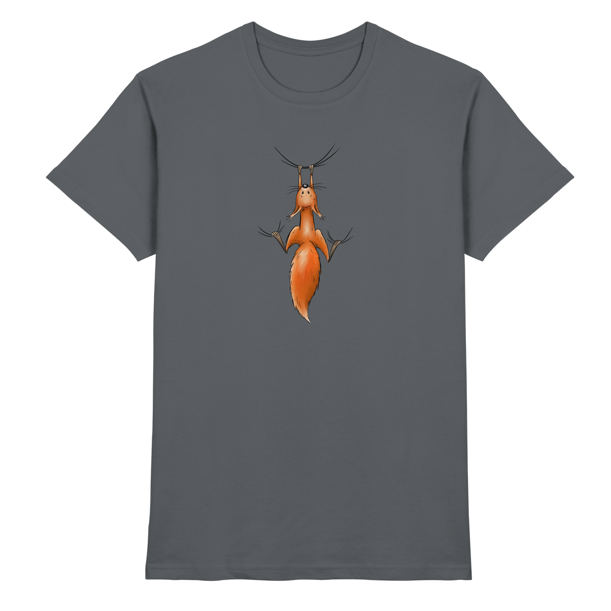 Rotes Eichhörnchen hängt ab - Premium Shirt