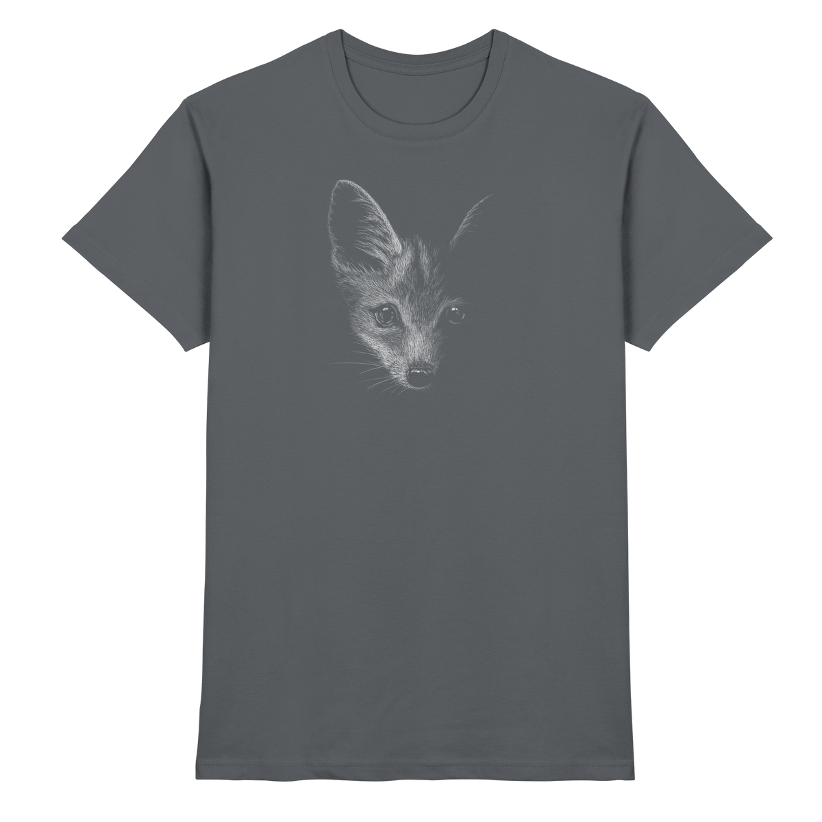 Fuchs Kritzelkunst Illustration - Premium Shirt