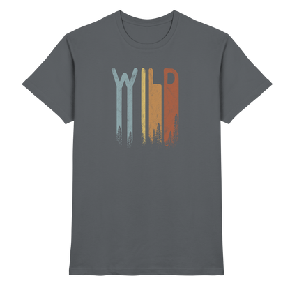 Wild Retro Schriftzug - Premium Shirt