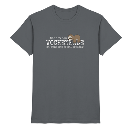 Kawaii Faultier Wochenende - Premium Shirt