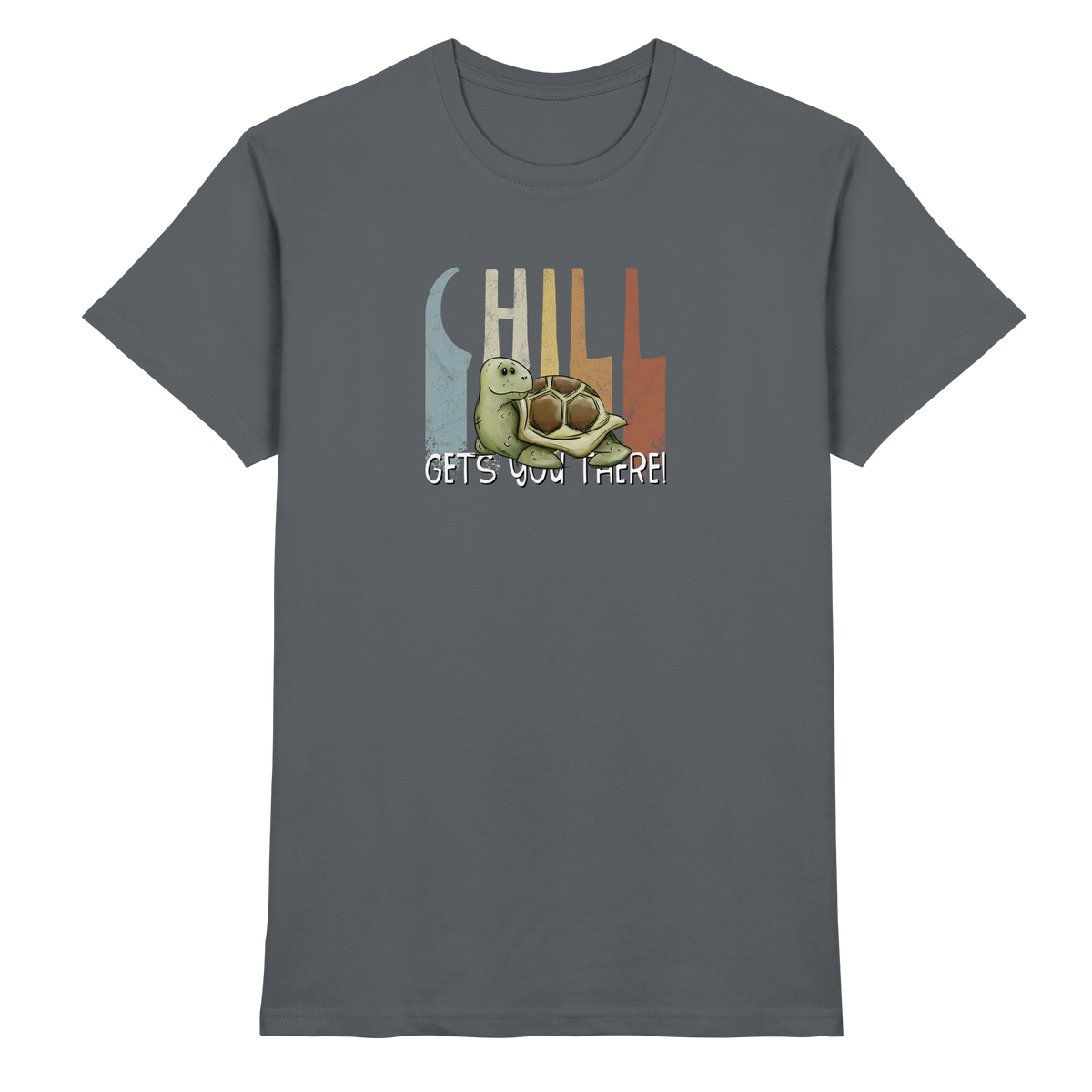 Gechillt gemütliche Schildkröte - Premium Shirt