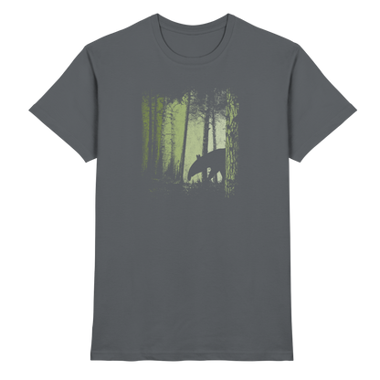 Lässiger Tapir im Zwielicht Wald - Premium Shirt