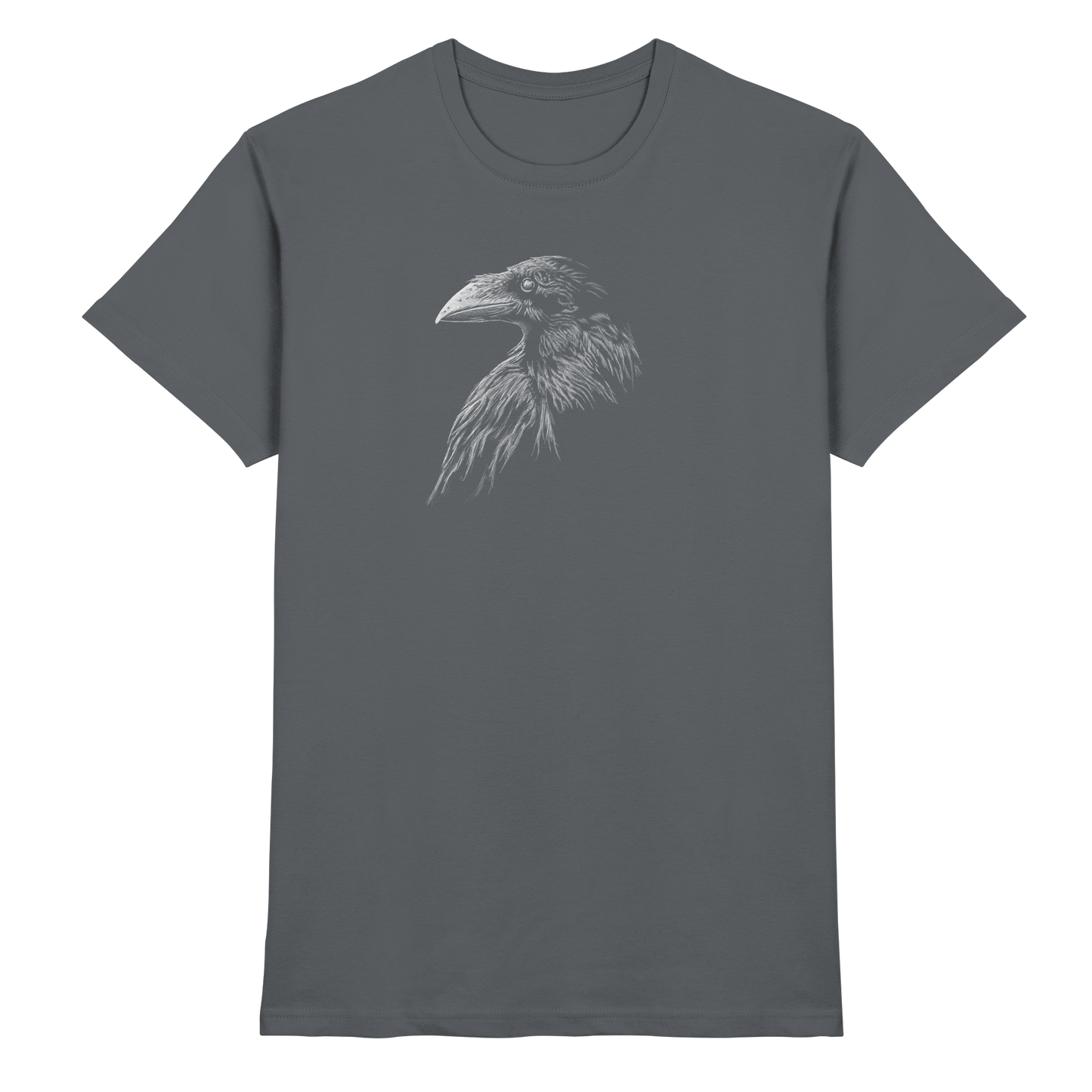 Kritzelkunst Rabe Krähe - Premium Shirt