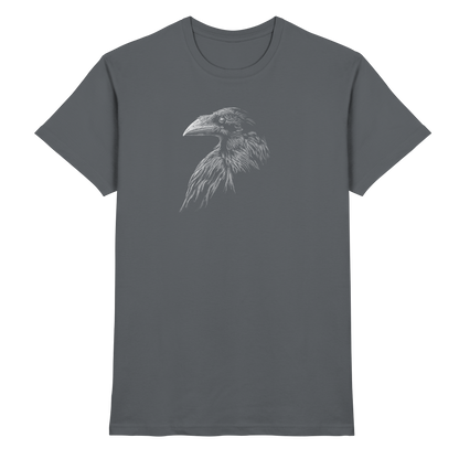 Kritzelkunst Rabe Krähe - Premium Shirt