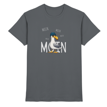 Moin Moin Lässige Hipster Möwe  - Premium Shirt