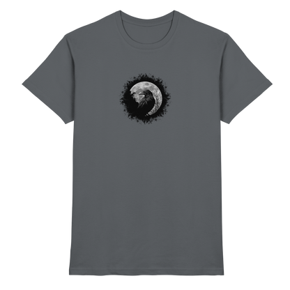 Schwarzer Rabe bei Vollmond  - Premium Shirt