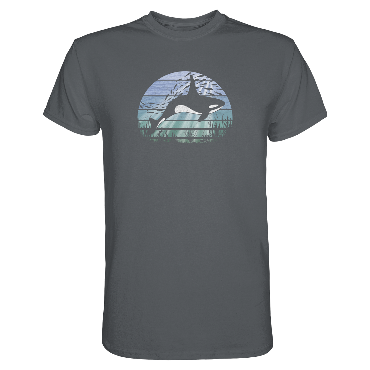 Retro Tiefsee Schwertwal Orca - Premium Shirt