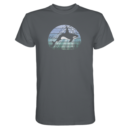 Retro Tiefsee Schwertwal Orca - Premium Shirt