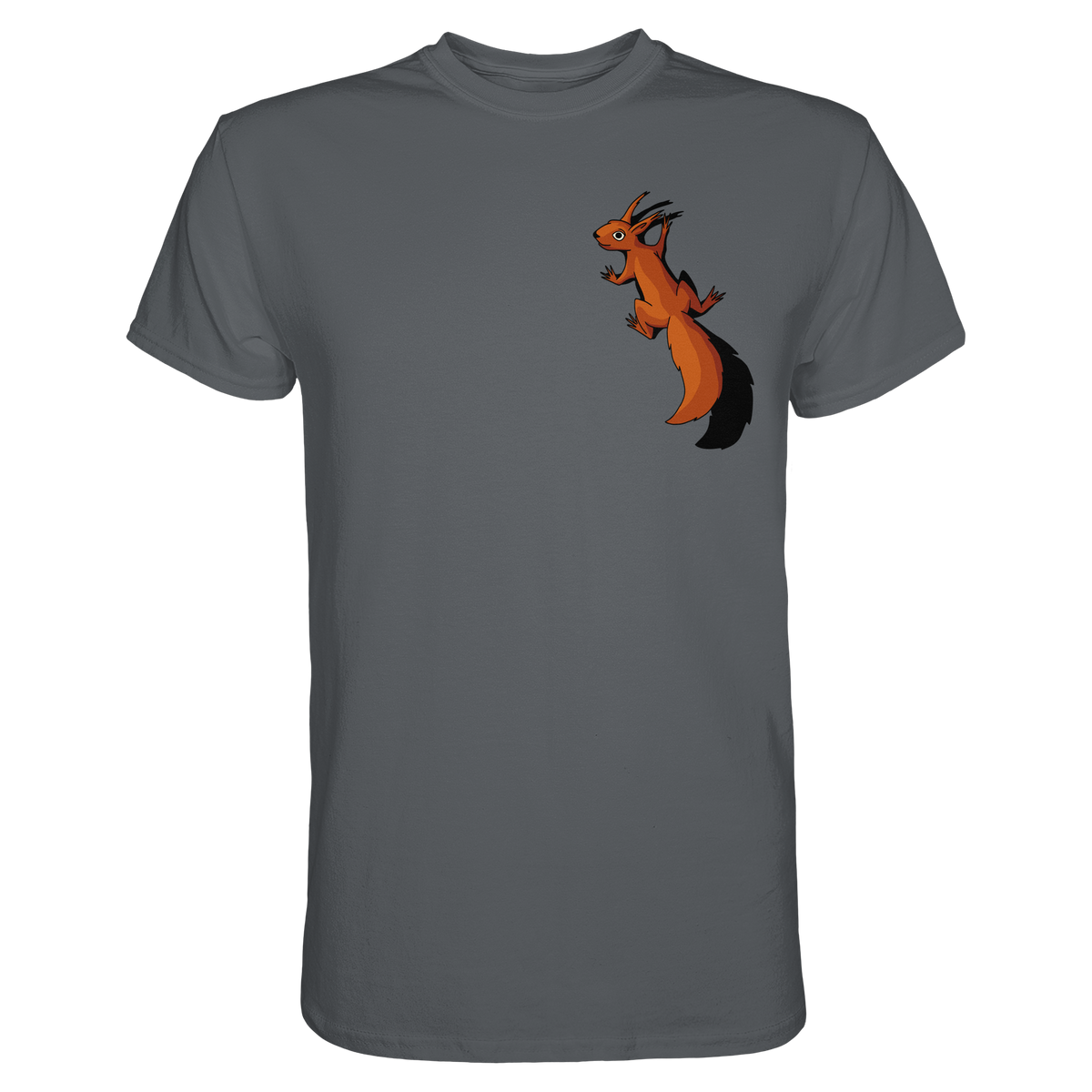 Süßes Eichhörnchen klettert - Premium Shirt