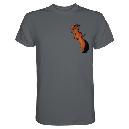 Süßes Eichhörnchen klettert - Premium Shirt