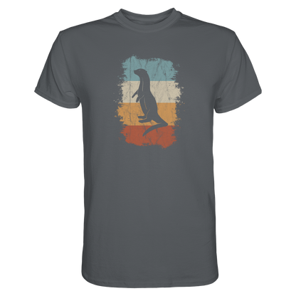 Retro Otter Fischotter Silhouette - Premium Shirt