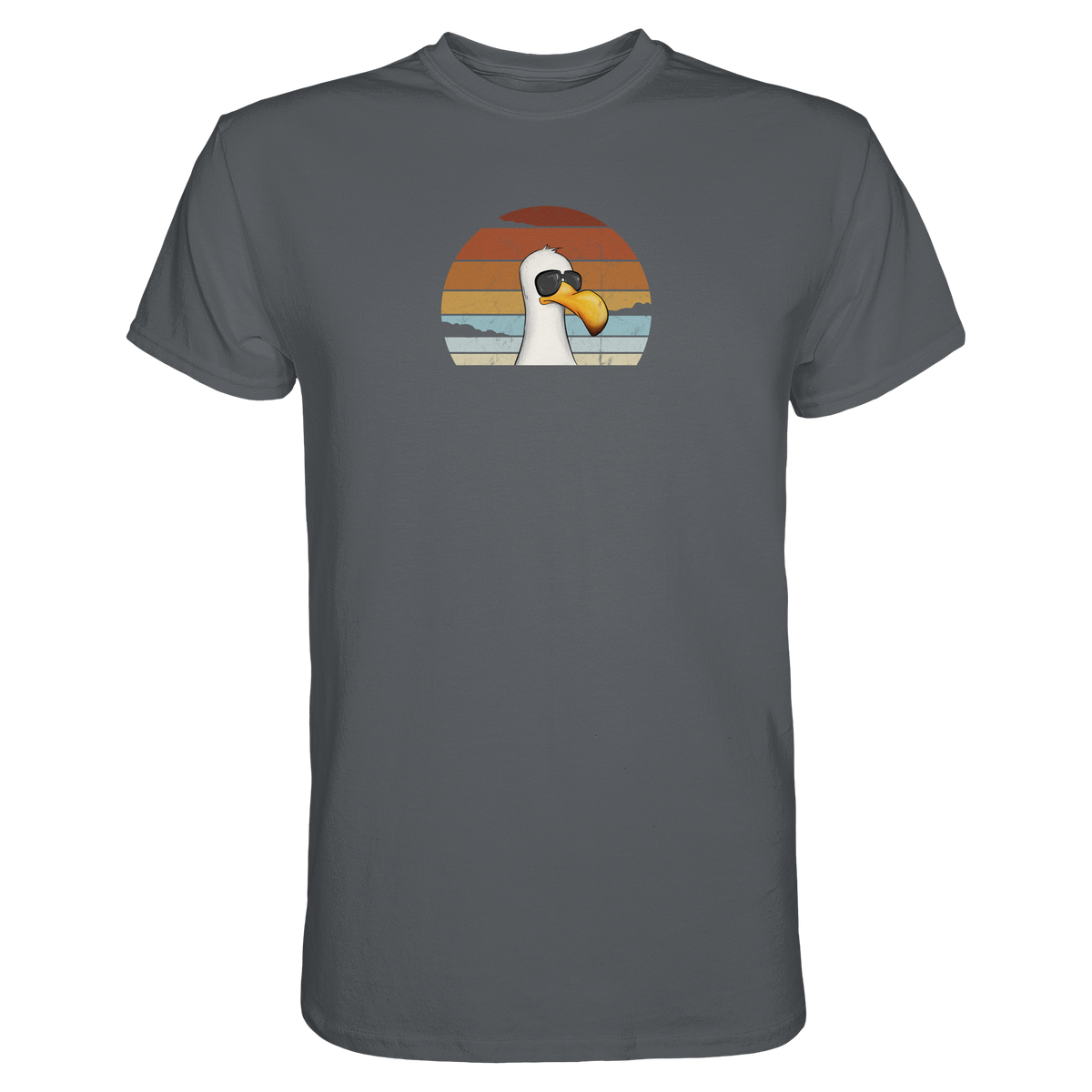 Cool lässige Retro Möwe - Premium Shirt