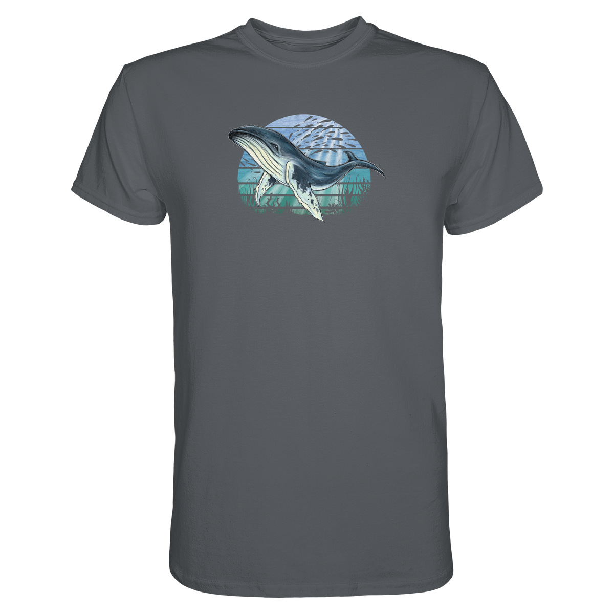 Retro Unterwasser Buckelwal - Premium Shirt