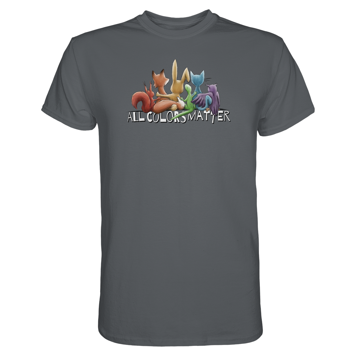 All Colors Matter! Regenbogen Tiere für Vielfalt - Premium Shirt