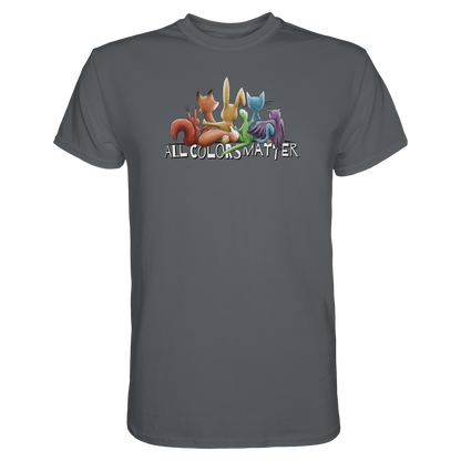 All Colors Matter! Regenbogen Tiere für Vielfalt - Premium Shirt